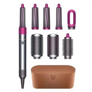 Dyson Hair Styling Set in Silver and Pink